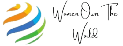 A green background with the words women earth week written in black.